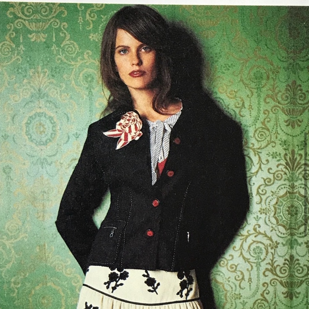 Anthropologie Wool Felted Contrast Jacket by Snak - Picture 4 of 8